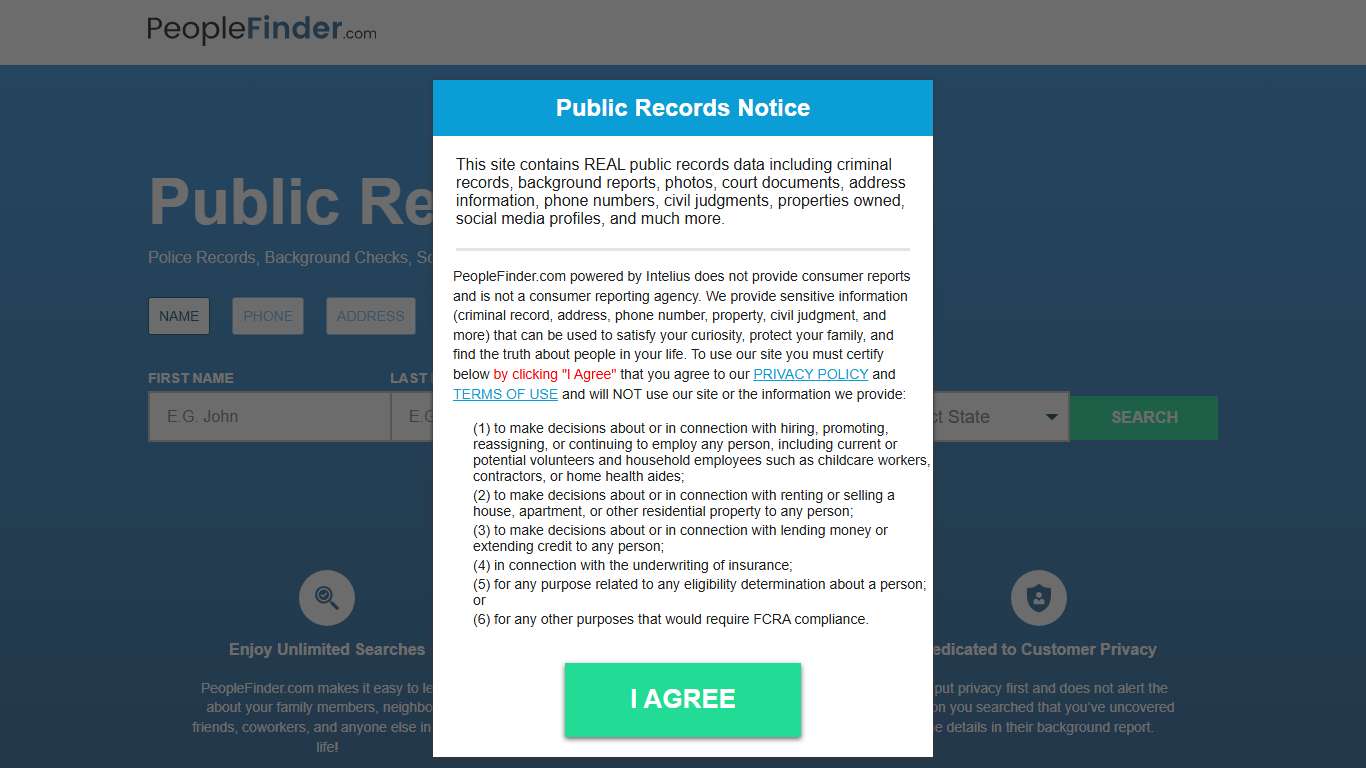 People Finder - People Search, Background Checks & Phone Number Lookup